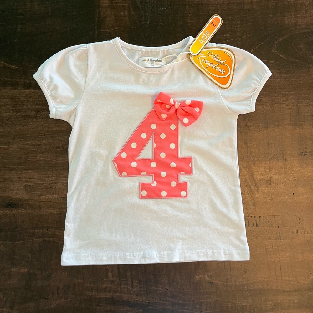 New Mud Kingdom 4 year old birthday Shirt 🥳 🎂